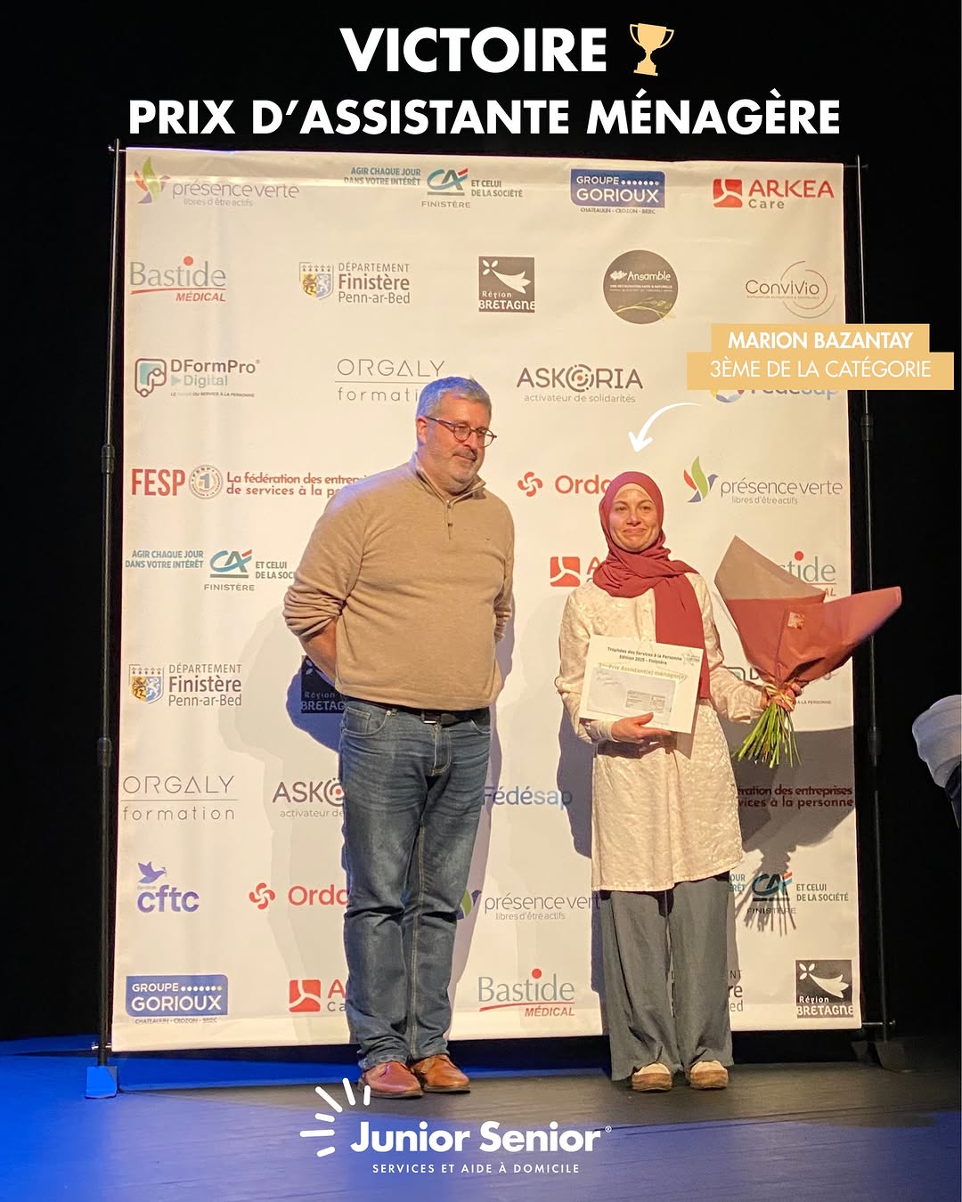 Trophées des Services à la Personne 2025 - 3e prix Assistante Ménagère